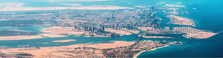 Flug nach Abu Dhabi Abu Dhabi Luftufnahme