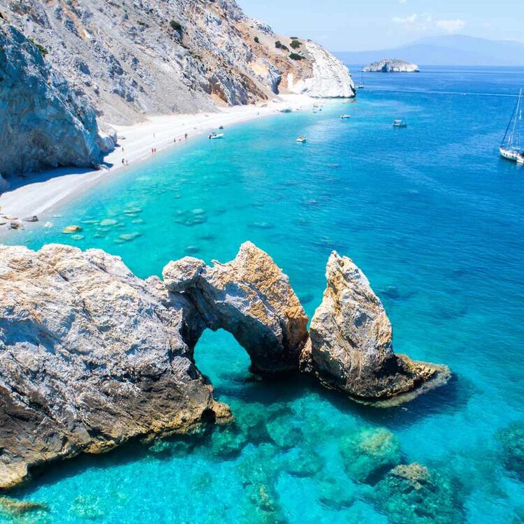 Strand und Küste auf Skiathos