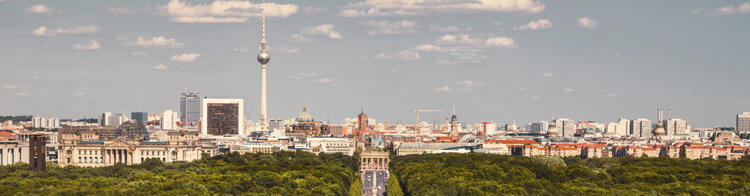 Berlin Skyline mit Tiergarten