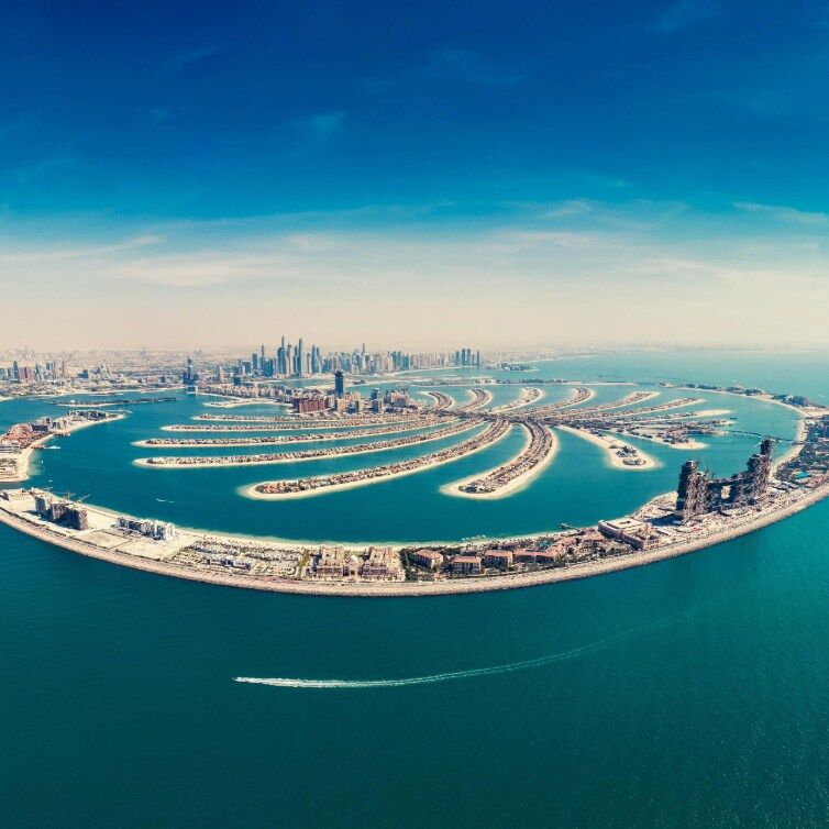 Dubai The Palm Island von oben