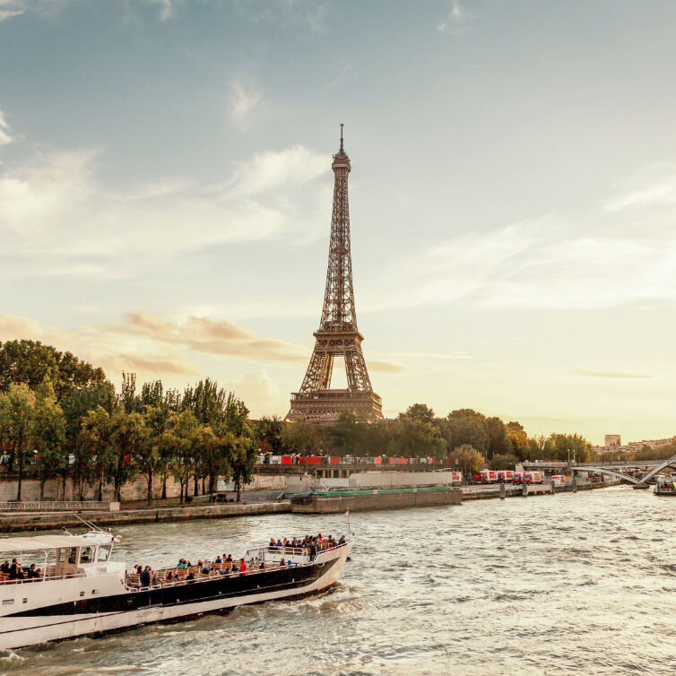 Aussicht auf Paris mit dem Eiffelturm