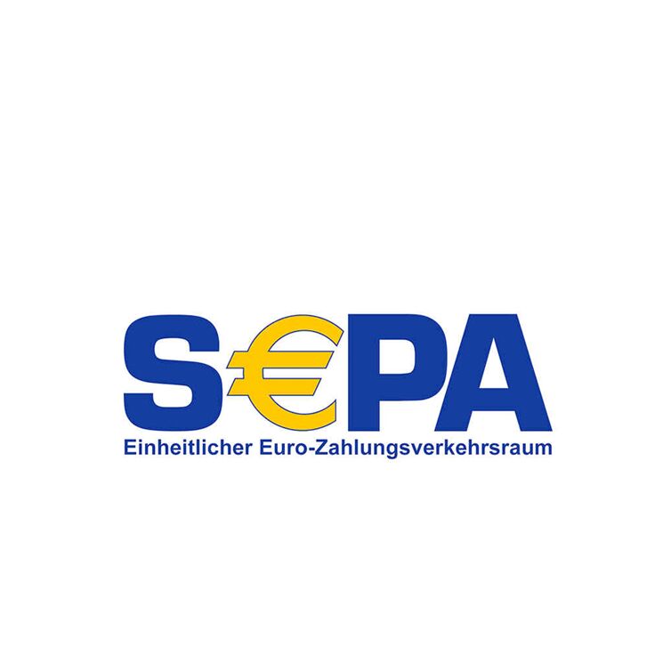 Bezahlen mit SEPA Lastschrift Das Logo von SEPA