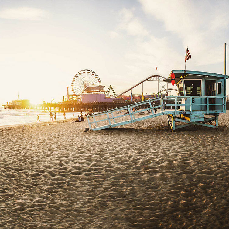 Santa Monica Pier in Los Angeles, Kalifornien