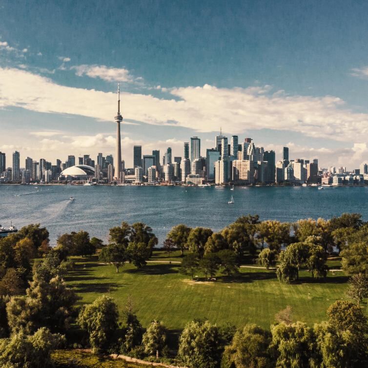 Toronto Skyline mit See