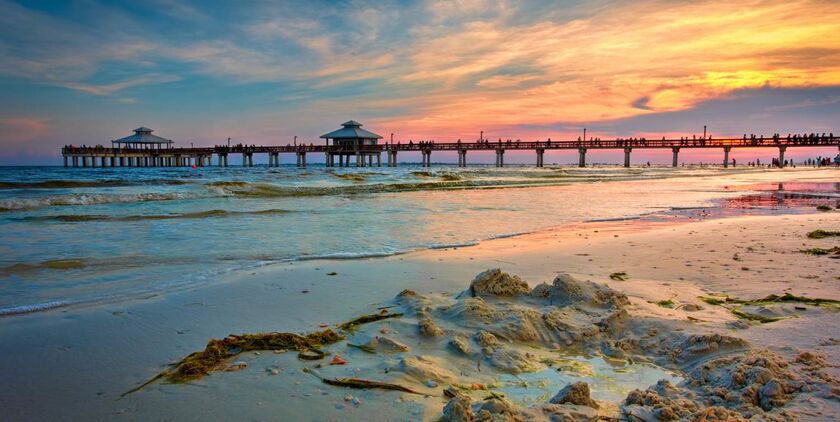 Fort Myers Strand mit Pier