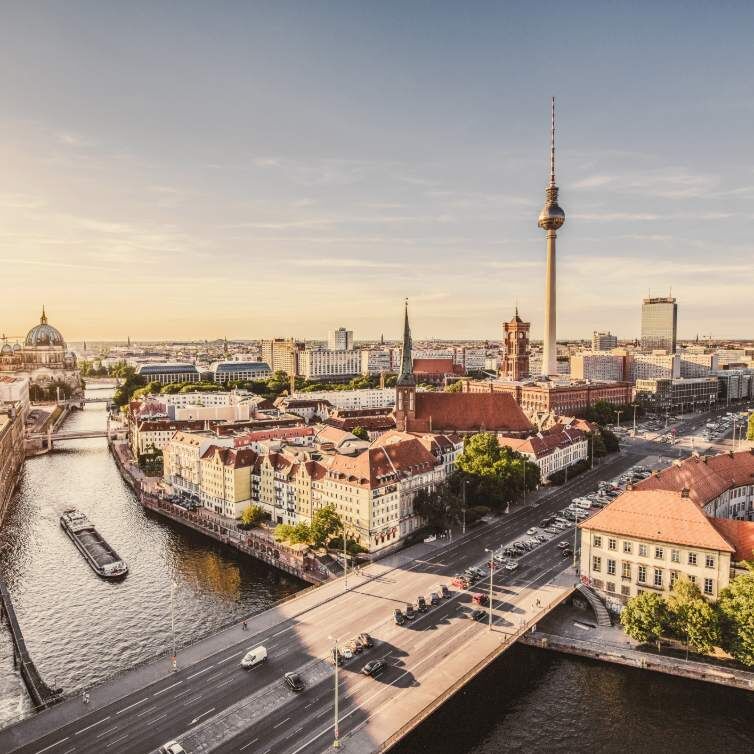 Skyline Berlins bei Tag