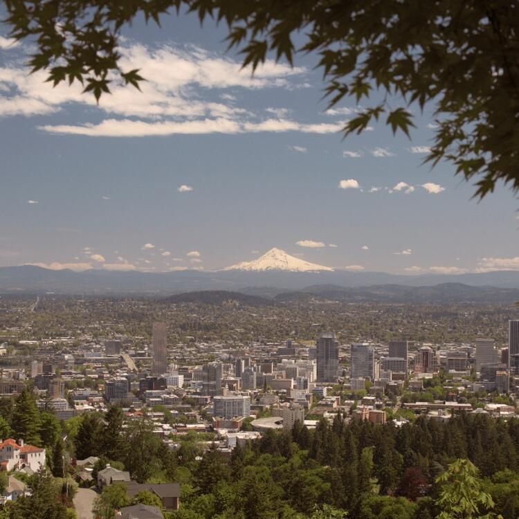 Portland Panorama - grüne Stadt mit Parks und Gärten