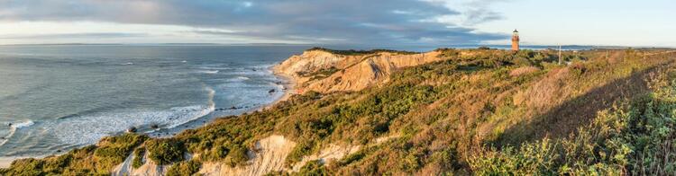 Martha's Vinyard Massachusetts Dünen mit Leuchtturm