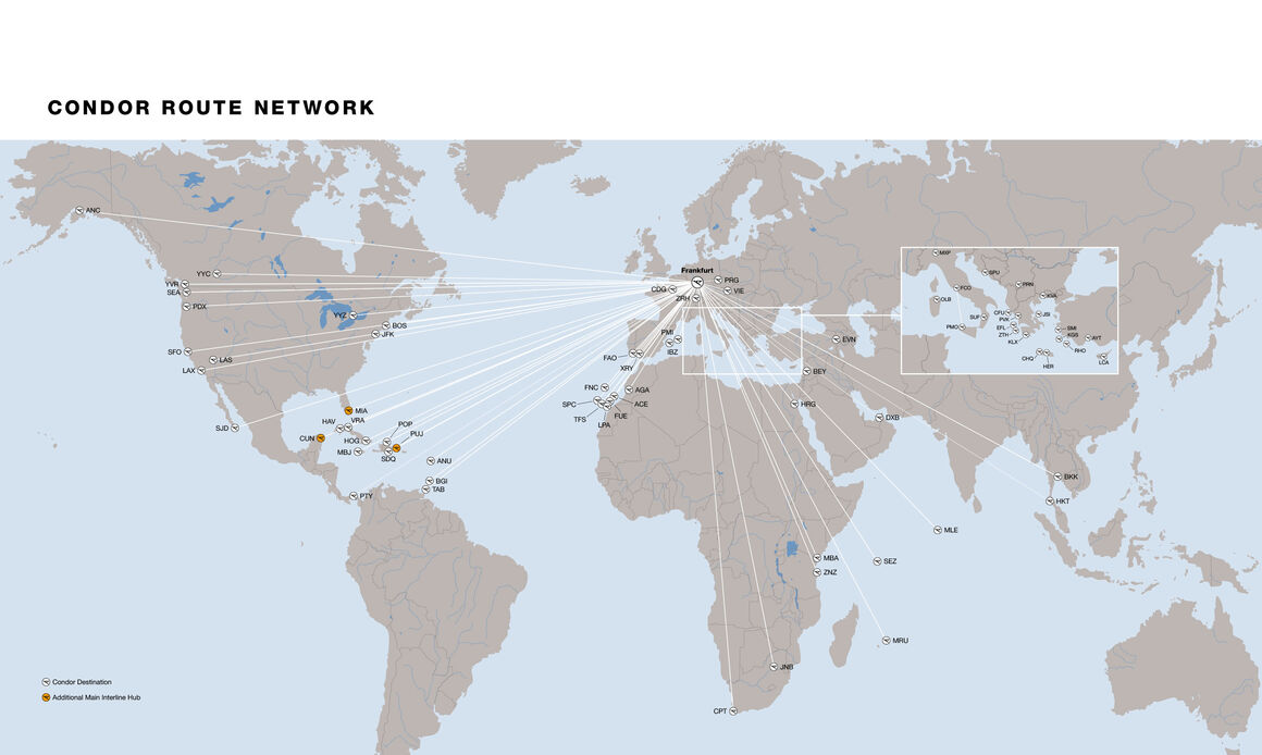 Illustration Destination Map Cargo Condor.