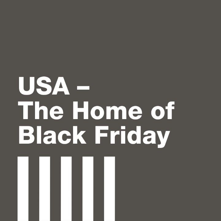 Striped week. USA. New York, Seattle, Miami in the homeland of Black Friday. 