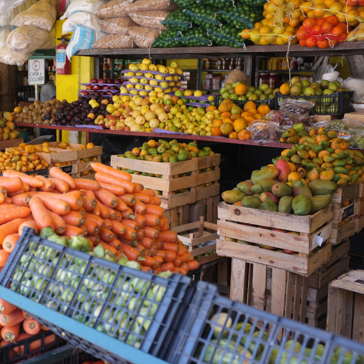 légumes frais du marché