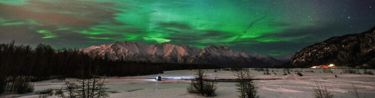 Le aurore boreali del nord, Anchorage